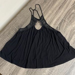 Kimchi Blue crop top with lace key hole front